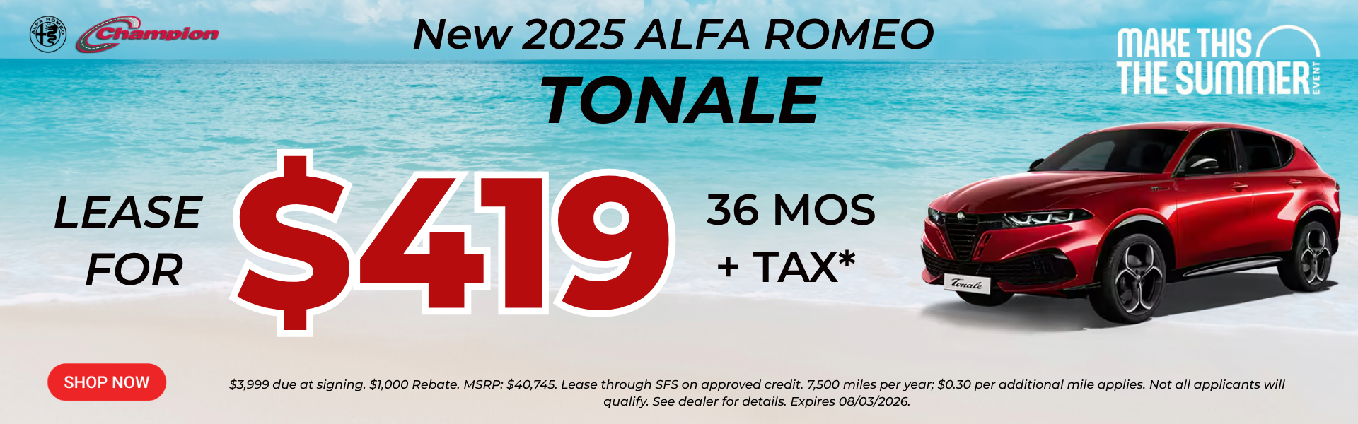 New 2026 Alfa Romeo Tonale
